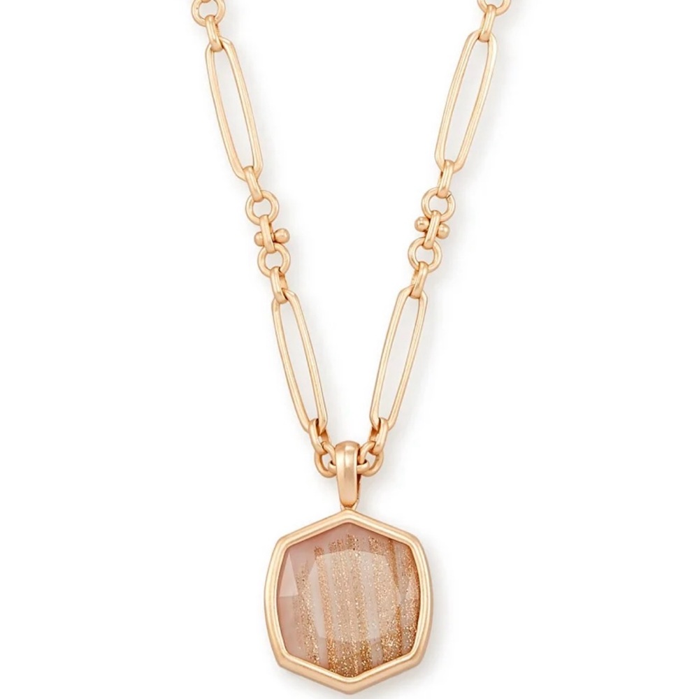 Kendra Scott Davis Necklace Rose Gold